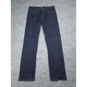 Lee Heritage SELVEDGE Jeans Men's 34 x 34 (FITS 32x31) Raw Dark Wash Straight